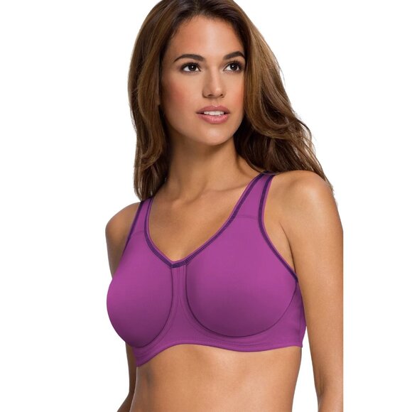 Wacoal Womens Size 32D Simone Underwire Sports Bra Hollyhock Violet NEW - Picture 1 of 1